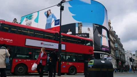 Piccadilly Circus Timelapse Stock Footage 104641363