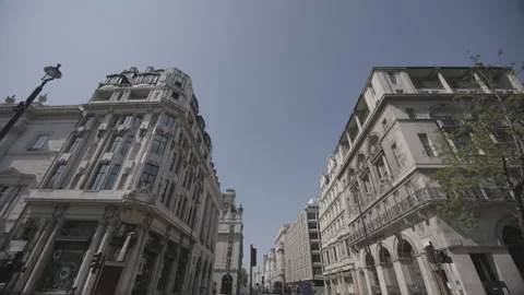 Piccadilly COVID Lockdown Stock Footage 132502588