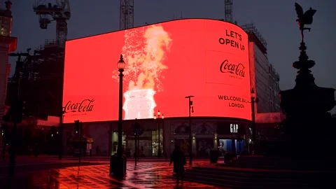 Piccadilly Lights Coca Cola 스톡 동영상 162613824