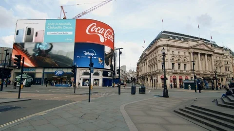 Piccadily Circus 1, GRADED Video stock 126844222