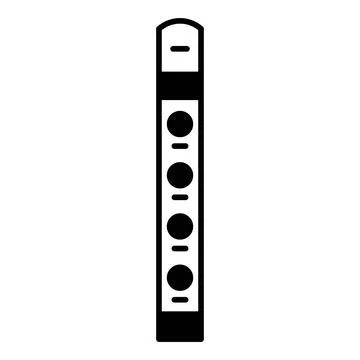 Piccolo Dualtone Icon Stock Illustration