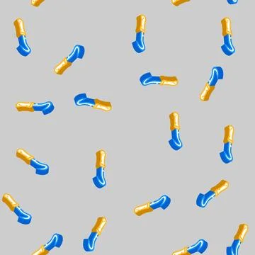 Pick and hook garage tool isometric icon seamless pattern Illustrazione stock