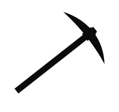Pick ax icon on white background. pick ax icon for your web site design, logo Stock Illustration