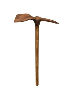 Pick axe isolated on white Stock Photos