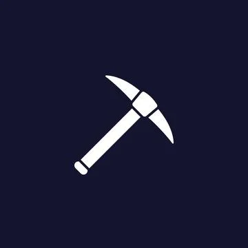 Pick axe, mining tool icon 스톡 일러스트