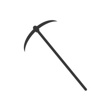Pick axe tool mining pictogram 스톡 일러스트