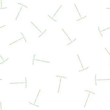 Pick axe weapon glyph seamless pattern Stock Illustration