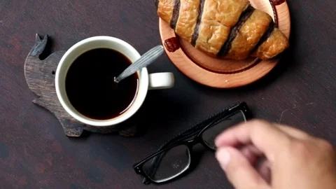 Pick up coffee cup Stock Footage 79081854