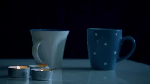 Pick Cup from Table Stock Footage 71353879