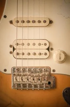 Pick up guitar Foto stock
