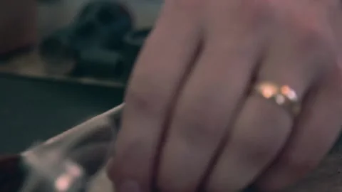 Pick up handle for coffee grinder Video stock 169260213