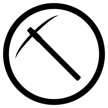 Pick icon black Stock Illustration