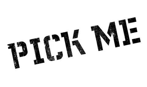 Pick Me rubber stamp Ilustración de archivo