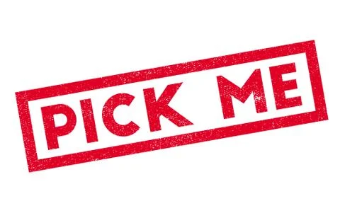 Pick Me rubber stamp Ilustración de archivo