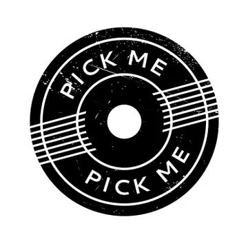 Pick Me rubber stamp Ilustración de archivo
