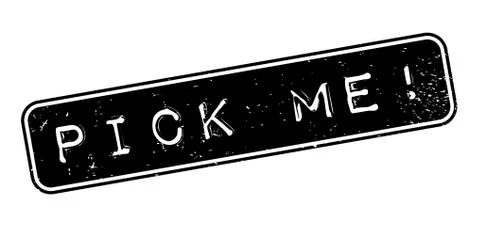 Pick Me rubber stamp Ilustración de archivo