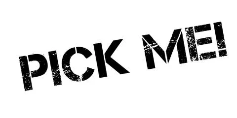 Pick Me rubber stamp Stock Illustration