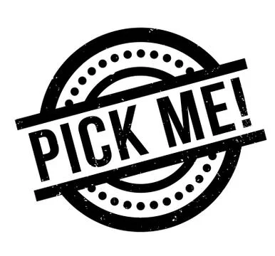 Pick Me rubber stamp Ilustración de archivo