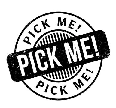 Pick Me rubber stamp Ilustración de archivo