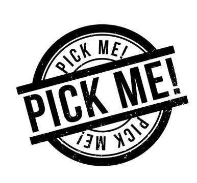 Pick Me rubber stamp Ilustração Stock