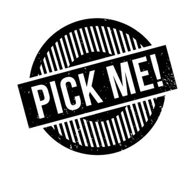 Pick Me rubber stamp Stock Illustration