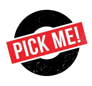 Pick Me rubber stamp Ilustración de archivo