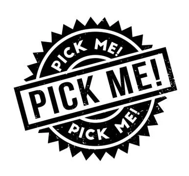 Pick Me rubber stamp Ilustración de archivo