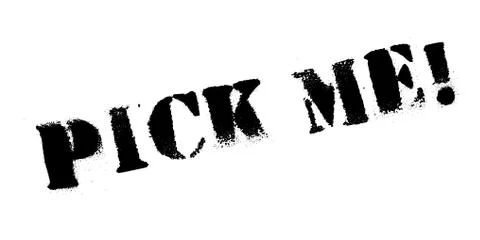 Pick Me rubber stamp Ilustración de archivo