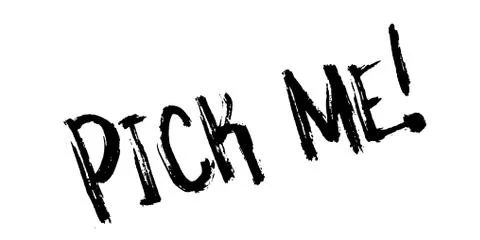 Pick Me rubber stamp Ilustración de archivo