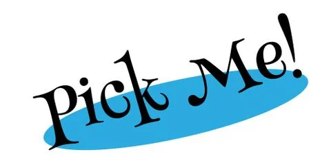 Pick Me rubber stamp Ilustração Stock