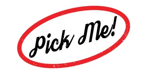 Pick Me rubber stamp Ilustración de archivo