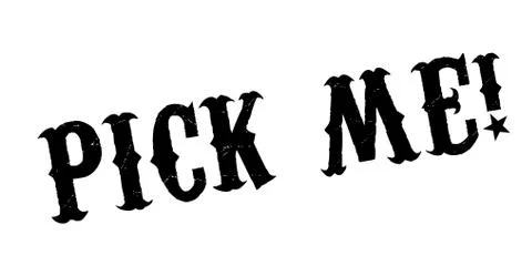 Pick Me rubber stamp Ilustración de archivo