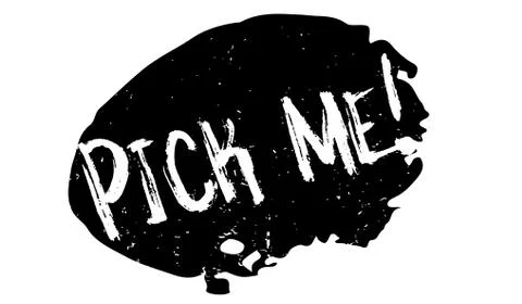 Pick Me rubber stamp Ilustración de archivo