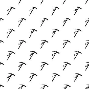 Pick mountain tool pattern seamless Stock Illustration