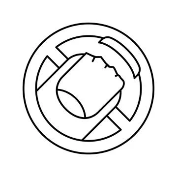 Pick nose line icon vector illustration Stock Illustration