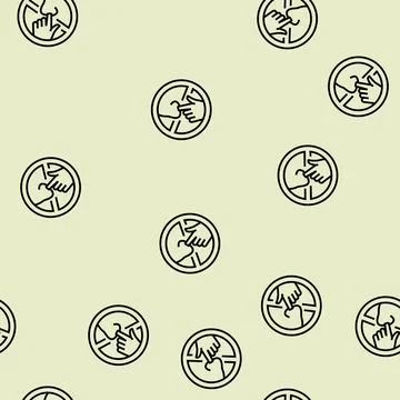 Pick nose line seamless pattern Stock Illustration