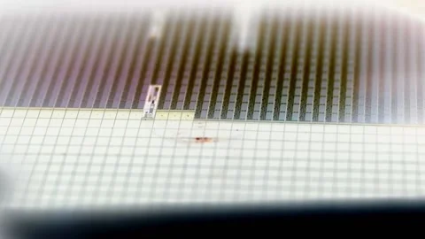 Pick up silicon die  in die attach machine in semiconductor manufacturing, Stock-Footage 167153177