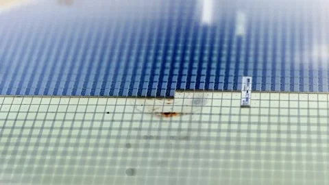 Pick up silicon die  in die attach machine in semiconductor manufacturing, Stock Footage 167153654