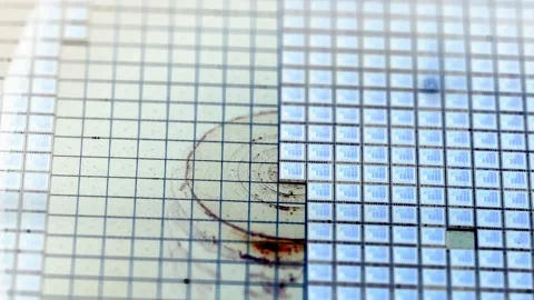 Pick up silicon die in die attach machine in semiconductor manufacturing Stock Footage 167157048