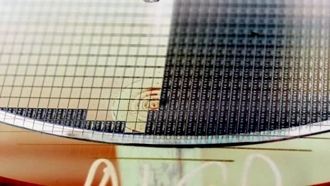 Pick up silicon die  in die attach machine in semiconductor manufacturing, Stock Footage 197034657
