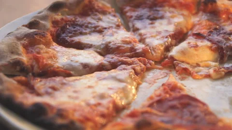 Pick Up Slice Of Pizza Stock Footage 60982671