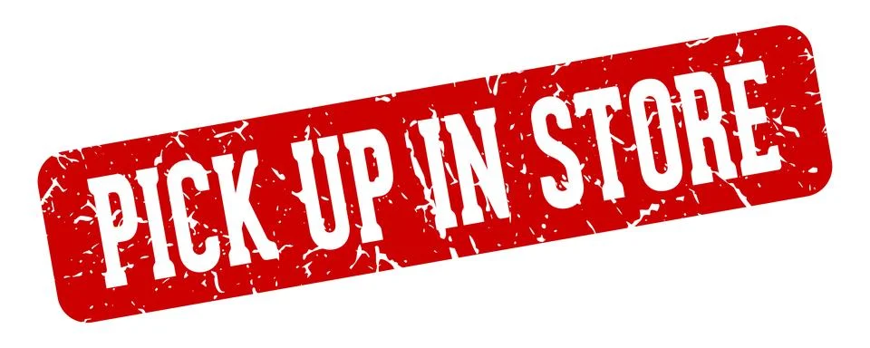 Pick up in store rectangular sign. pick up in store stamp Stock Illustration