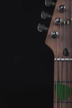 Pick strings electric guitar Stock Photos