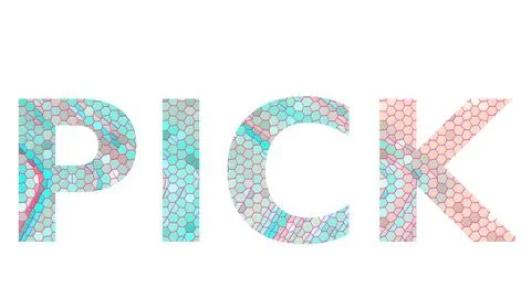 PICK Word text design image stock Stock Illustration