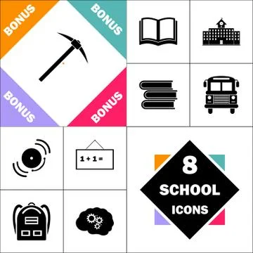 Pickax computer symbol Illustration