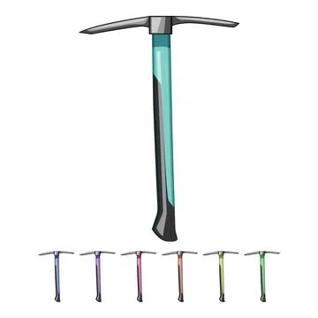Pickax pickaxe cartoon vector graphic Stock Illustration