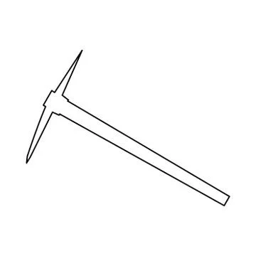 Pickaxe black color path icon . Stock Illustration