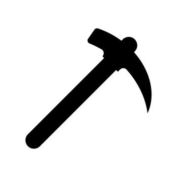 Pickaxe icon vector Stock Illustration