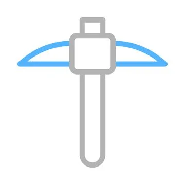 Pickaxe icon vector illustration. Concept of mining, construction, and indu.. Illustrazione stock