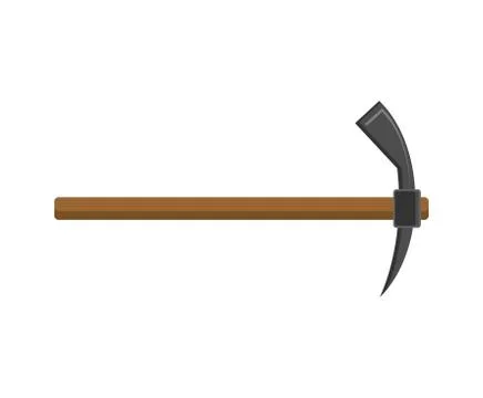 Pickaxe isolated tool for mining. Accessory miner. Vector illustration Stock Illustration